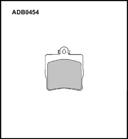ADB0454, Колодки тормозные дисковые | зад |