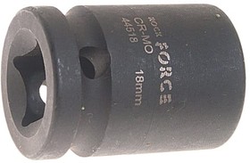 Головка торцевая 6-гранная ударная 18 мм, 1/2", L=40 мм RF-44518(3197)