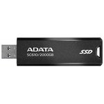 Внешний диск SSD A-Data SC610, 2ТБ, черный [sc610-2000g-cbk/rd]