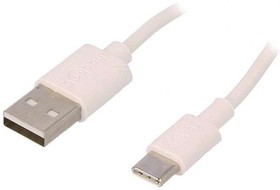 Фото 1/2 59126, Кабель USB 2.0 вилка USB 2.0A,вилка USB 3.1 C 0,5м белый