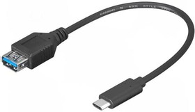 Фото 1/2 67894, Кабель OTG,USB 3.0,USB 3.1 гнездо USB 3.0 A,вилка USB C 0,2м