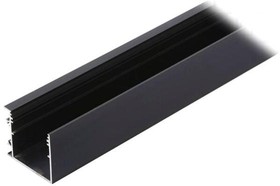 V3090021, Профиль для LED модулей, накладной, черный, L 1м, алюминий