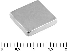 B 10x10x2 N35, Магнит самарий-кобальтовый , 10x10x2 мм, класс N35, квадратный