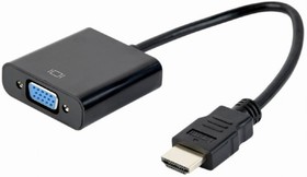 Фото 1/3 Gembird Переходник HDMI-VGA Cablexpert, 19M/15F, провод 15см (A-HDMI-VGA-04)