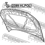 2399-HLPOL, Защелка замка капота