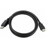 Кабель DisplayPort-HDMI Gembird/Cablexpert 3м, 20M/19M, черный, экран ...