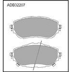ADB32207, Колодки тормозные дисковые | перед |