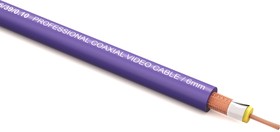 Фото 1/2 VCC 6/39/0,10.5 Профессиональный коаксиальный видео кабель, 6mm, фиолетовый, 5 м НФ-00002073
