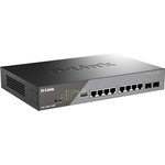 D-Link DSS-200G-10MP/A1A Настраиваемый L2 коммутатор с 8 портами ...