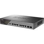 D-Link DSS-200G-10MP/A1A Настраиваемый L2 коммутатор с 8 портами ...