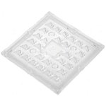 CS16102, Линза для LED, квадратная, Мат-л: PммA плексиглас, прозрачный