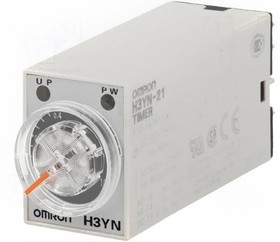 Фото 1/4 H3YN-21 AC200-230, H3YN Series DIN Rail, Panel Mount Timer Relay, 200 → 230V ac, 2-Contact, 0.1 min → 10h