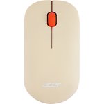 Мышь Acer OMR200, оптическая, беспроводная, USB, бежевый [zl.mceee.022]