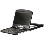 КВМ консоль ATEN 1U Ultra Short Depth 18.5" Short Depth USB HDMI Single Rail LCD Console (1920 x 1080)