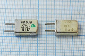 Резонатор кварцевый 4МГц в корпусе с жёсткими выводами МА=HC25U, без нагрузки; 4000 \HC25U\\20\ 40/-10~60C\РК169МА-7АТ\1Г