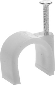 4510-16, STAYER 16 мм, 40 шт, скоба-держатель для круглого кабеля с оцинкованным гвоздем (4510-16)