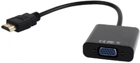 Фото 1/3 Переходник Gembird-Cablexpert Переходник HDMI-VGA, 19M/15F (A-HDMI-VGA-03)