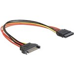 Cablexpert Удлинитель кабеля питания SATA 15pin(M)/15pin(F), 50см (CC-SATAMF-02)