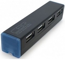Фото 1/6 CBR CH 135 USB-концентратор, 4 порта. Поддержка Plug&Play. Длина провода 4,5см.