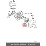 Ступица MITSUBISHI MB864966 задн 4WD