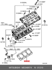 Прокладка ГБЦ MITSUBISHI PAJERO/MONTERO 6G74 99-
