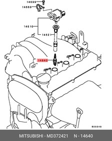 Фото 1/2 MD372421, Свеча зажигания