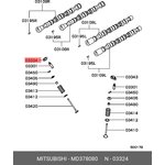 MD378080, Рокер ГРМ MITSUBISHI LANCER (CS,CT)
