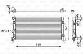 701522, Радиатор системы охлаждения SEAT: IBIZA V (6J5) 1.6 TDI/1.9 TDI/2.0/2.0 TDI 08-, IBIZA V SPORTCOUPE