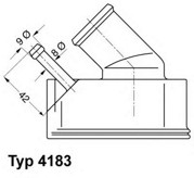 Фото 1/7 418392D, термостат Opel AstraOmegaVectra 1.8-2.2 16V 93