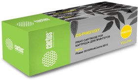 Фото 1/7 Картридж Cactus CS-PH6510Y, 106R03487, желтый / CS-PH6510Y