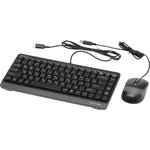 Клавиатура + мышь A4Tech Fstyler F1110 клав:черный/серый мышь:черный/серый USB ...