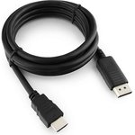 Кабель DisplayPort-&gt;HDMI CC-DP-HDMI-6 1.8м 20M/19M черный экран пакет