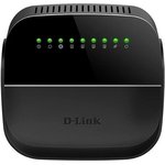 Роутер беспроводной D-Link DSL-2640U/R1A N150 ADSL2+/VDSL2 черный