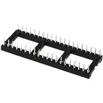 W30540TRC, 2.54mm Pitch Vertical 40 Way, Through Hole Turned Pin Open Frame IC ...