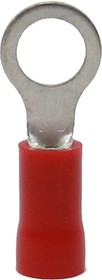 ROV-501 Наконечник кольцевой изолированный с ПВХ манжетой 0.25...1.65мм2/М5/Красный (упак=100шт)