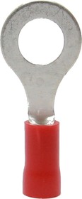 ROV-601 Наконечник кольцевой изолированный с ПВХ манжетой 0.25...1.65мм2/М6/Красный (упак=100шт)