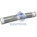041.038, Труба глушителя SCANIA 4 series передняя (с гофрой) SAMPA