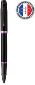 Фото 1/5 Ручка роллер Parker IM Vibrant Rings T315 (CW2172950) Amethyst Purple PVD F черн. черн. подар.кор.