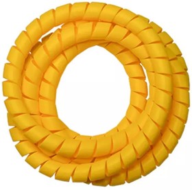 Фото 1/6 SG-26-C12-k2 - спиральная пластиковая защита, полипропилен, размер 26, выпуклая поверхность, цвет желтый, длина 2 м