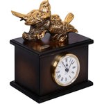 Настольные часы Птички Терра Дуэт коричневого цвета 43015/коричневый