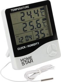 Термометр-гигрометр цифровой HS-0109 с выносным датчиком 104304