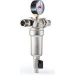 Фильтр промывной с манометром для горячей воды 3/4" PF FS 239.20G