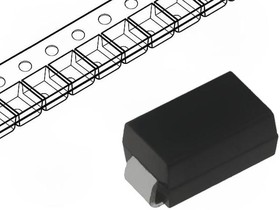Фото 1/3 US1G-13-F, Rectifier Diode Switching 400V 1A 50ns 2-Pin SMA T/R