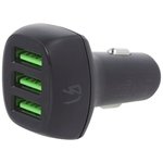 CADGC01, Автомобильны блок питания; гнездо USB A x3; черный