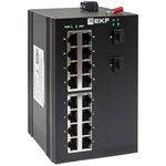 Коммутатор промышленный EKF TSX-U-2GX/SFP-16GT неуправляемый U-2GX/SFP-16GT TSX