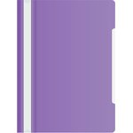 Папка-скоросшиватель Бюрократ -PS20VIO A4 прозрач.верх.лист пластик фиолетовый ...
