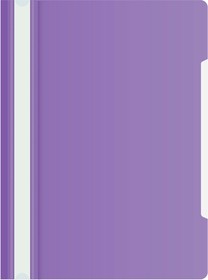 Фото 1/4 Папка-скоросшиватель Бюрократ -PS20VIO A4 прозрач.верх.лист пластик фиолетовый 0.12/0.16
