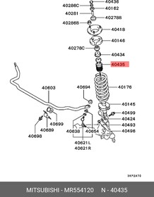 Фото 1/2 Отбойник переднего амортизатора L=R MITSUBISHI Pajero IV MITSUBISHI MR554120