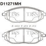 D11271MH, Колодки тормозные дисковые