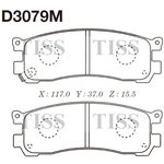 D3079M, D3079M-01_=399 21=223243 !колодки дисковые з.\ Mazda MPV 2.0i-3.0i & 4WD 96